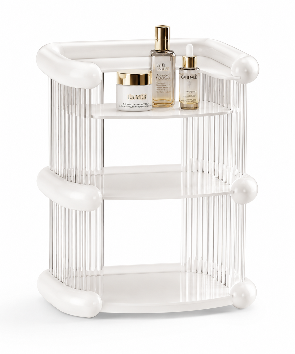 Étagère de Rangement de Cosmétiques à 3 Niveaux