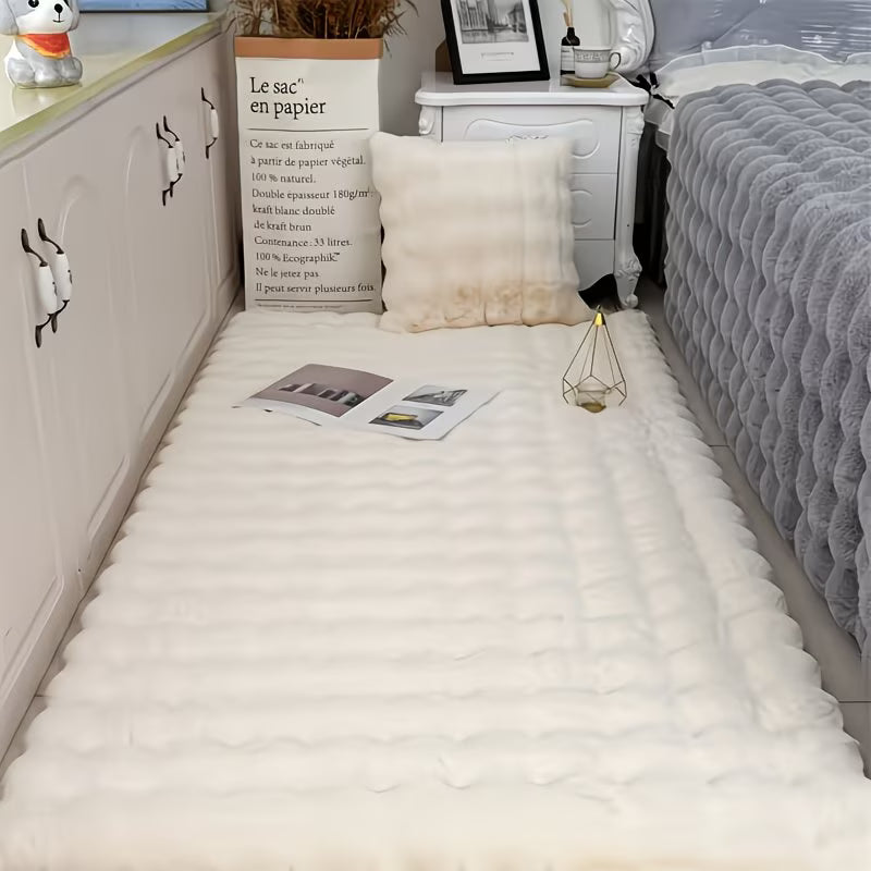 Tapis en Fausse Fourrure de Lapin