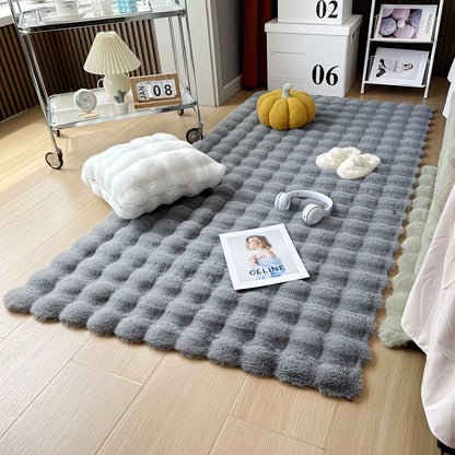 Tapis en Fausse Fourrure de Lapin