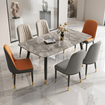 Ensemble de table à manger en marbre