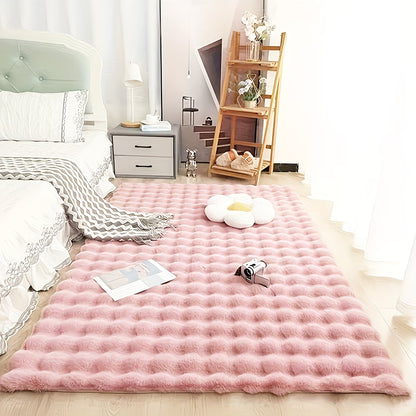 Tapis en Fausse Fourrure de Lapin