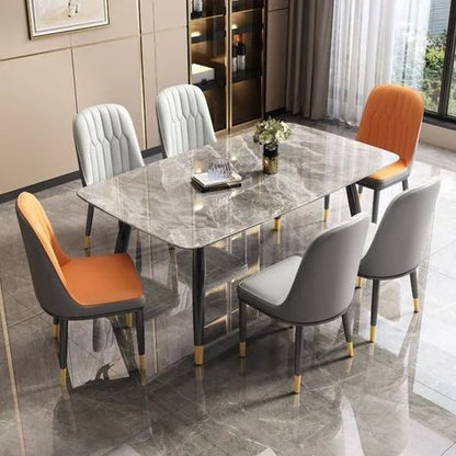 Ensemble de table à manger en marbre
